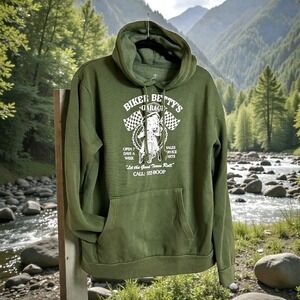 New Fleischer Studios Womens M Biker Bettys Garage Hoodie Sweatshirt Pullover